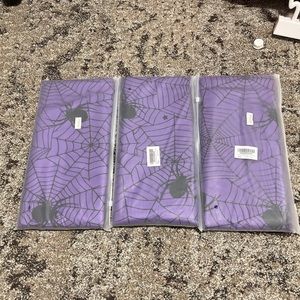 Purple Spider Web Table Cloths
